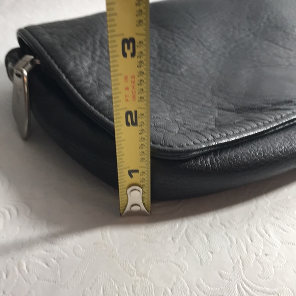 Libaire California Brand Vintage Mini Black Leather Crossbody USA Made - Picture 8 of 11